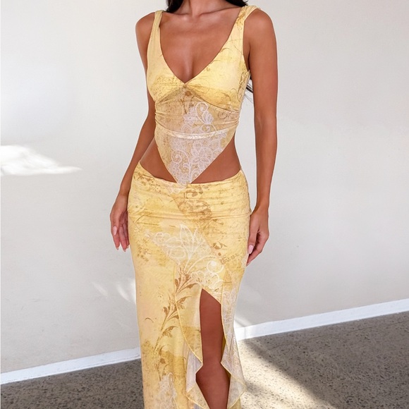 Tiger Mist Theo Lemon Set Top and Skirt - Picture 2 of 8